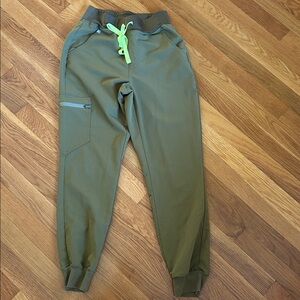 Figs Olive Green Jogger Pants